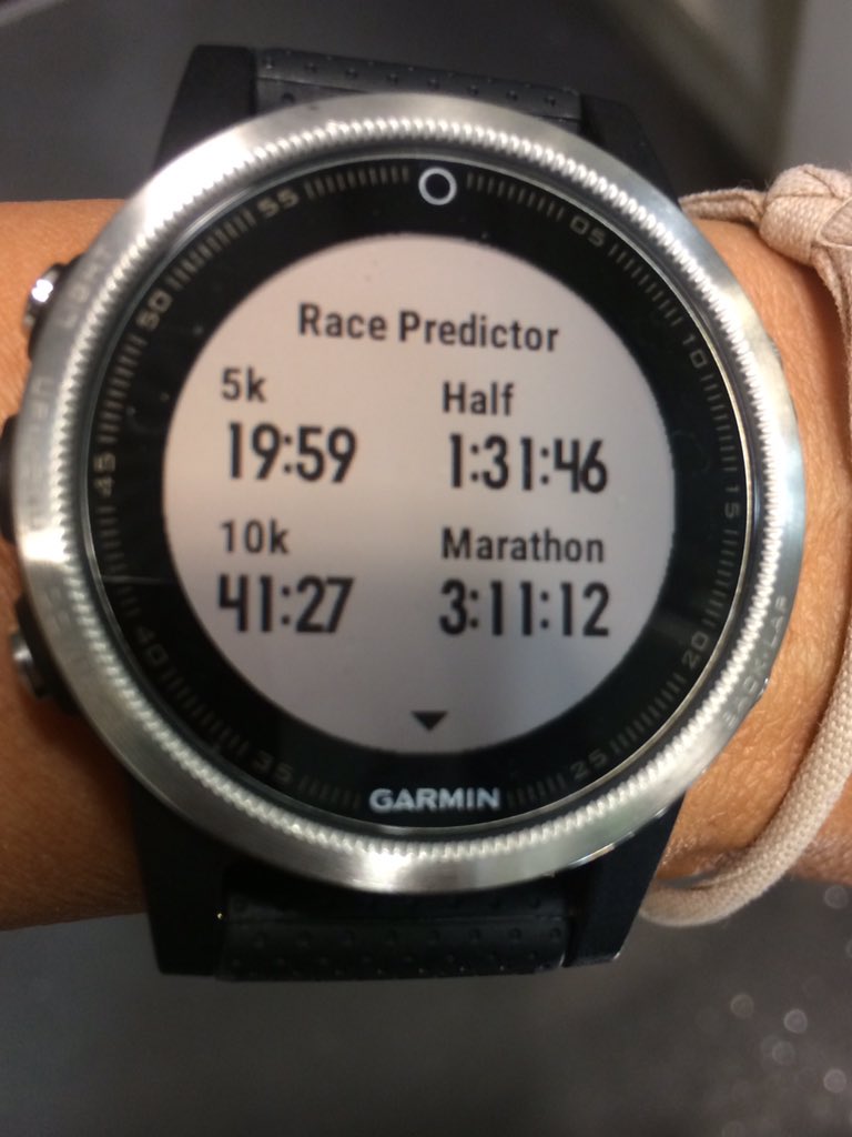 Raworthontherun's tweet photo. I have a new running watch. I love its completely unrealistic optimism - particularly on a Monday morning. #longwayoff https://t.co/aSdQtHQ90e