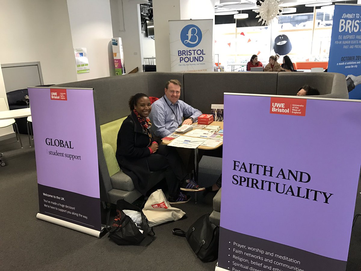 At <a href="/UWEBristol/">UWE Bristol</a> Bower Ashton for the Welcome Fair with @UWEFaith @UWECommunityHub