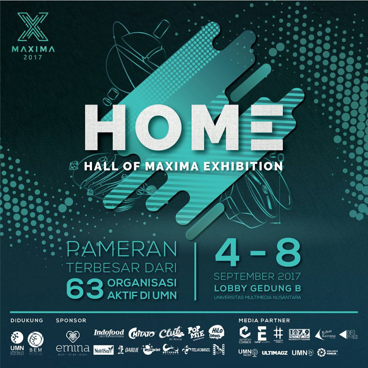 <a href="/MaximaUMN/">MAXIMA UMN 2017</a> Sabtu ini, jangan lupa datengin MAXIMA di lapangan parkir UMN ya! Bawa KTM atau kartu KAMI UMN lu buat nikmatin kesenangannya!