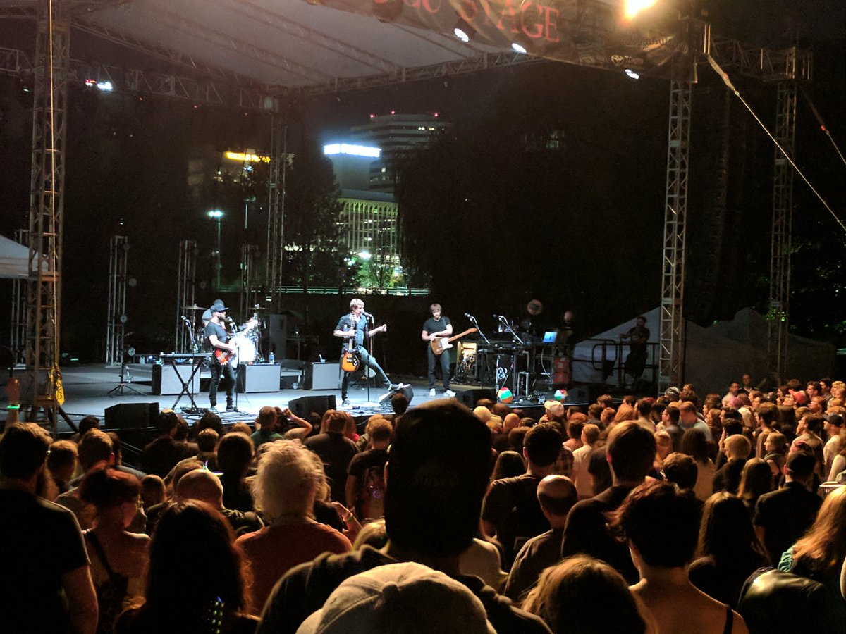 btrayn1's tweet photo. "Turn up the radio..." Thank you @okgo for putting on an electrifying show despite the "intimate" crowd! #respect #fansforlife #tinnfest https://t.co/8p4HSIt6Hq