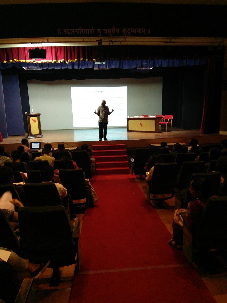 sebinbn's tweet photo. Prof. #OPMathur  addressing @SSE_Symbiosis students on the #urban narrative reminds me 'An hour with a wise man is worth hundreds with books https://t.co/5rY9LT9KAU