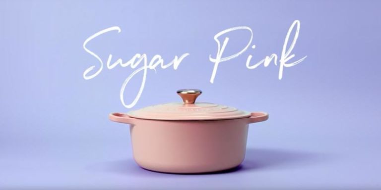 Cosmopolitan's tweet photo. Le Creuset Launched a Line of Millennial Pink Cookware Line, and it Is So Damn Dreamy https://t.co/yb9yeorhfu https://t.co/XLOsnGD9wm