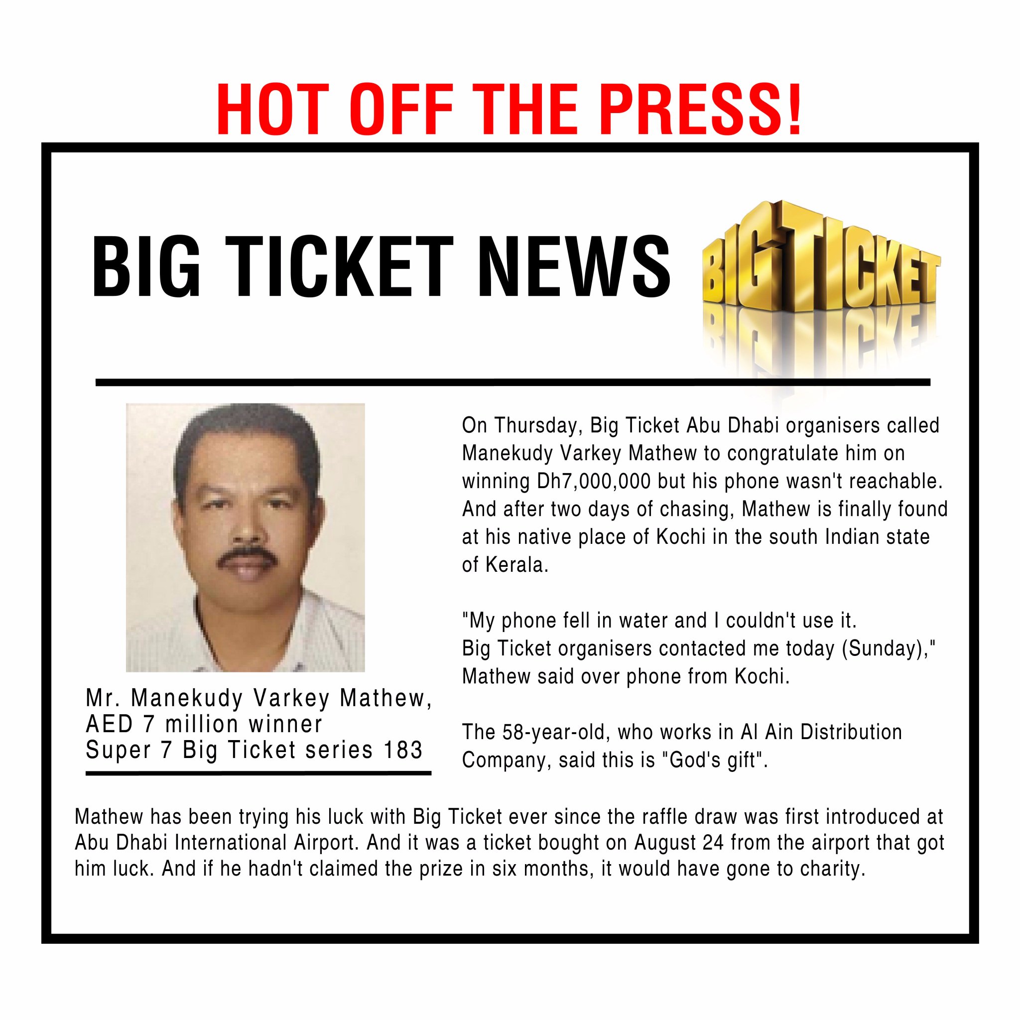 Big Ticket Abu Dhabi Sur Twitter Hot Off The Press Winner Story Bigticketabudhabi T Co Nnx5csp6ma T Co Uaqsb6as1y Twitter
