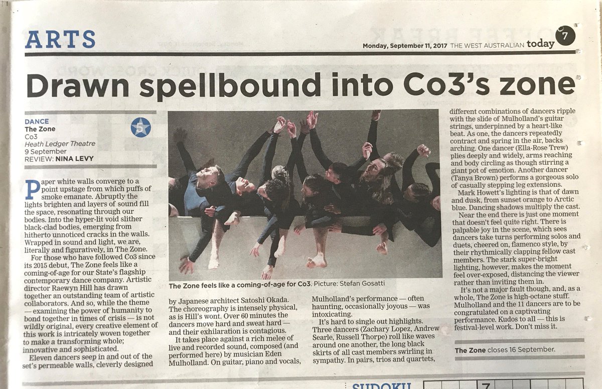 ★★★★★ - 5 stars from <a href="/westaustralian/">The West Australian</a>! Make sure to get along to THE ZONE before it closes on 16 Sept! Book now: goo.gl/XbE4WE