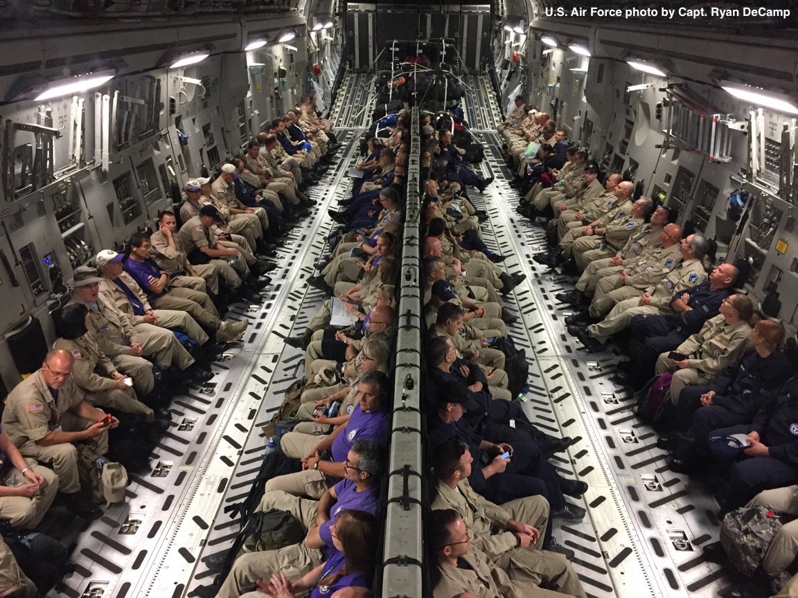 ABC's tweet photo. U.S. Air Force flew in more than 300 doctors, nurses to Orlando ahead of Hurricane #Irma’s arrival. https://t.co/aKcfJfEIEE https://t.co/E2XjjYl6Xx