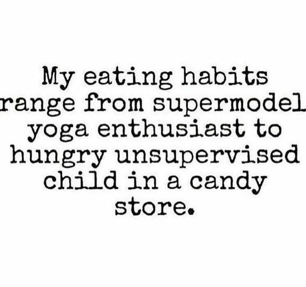 Tag someone you know who eats like a "supermodel Monday to Friday and then all hell breaks looks on the weekend 🙋🏻