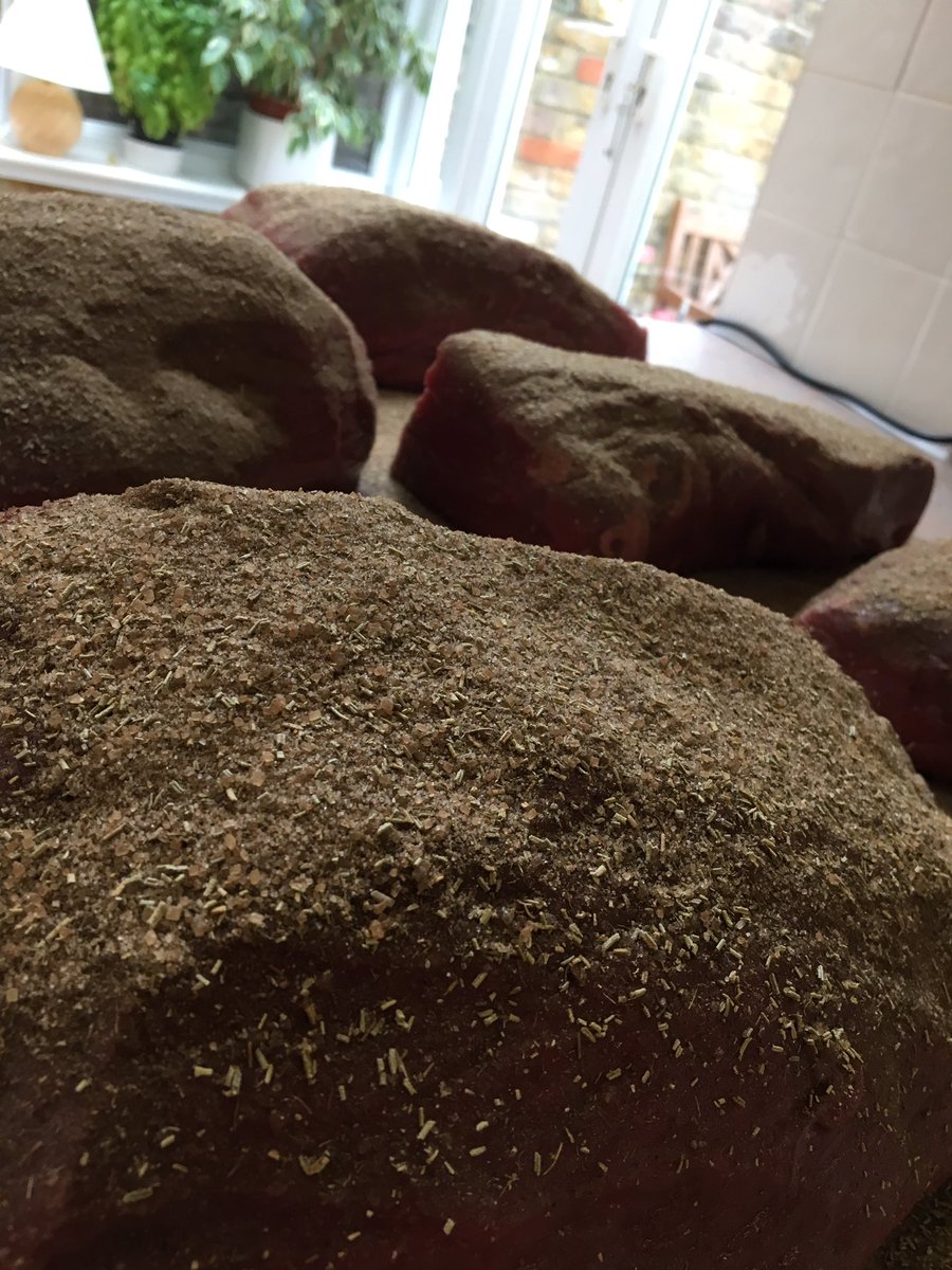 New batch of bresaola #british #britishcharcutiere #hiltonhams #richmonduponthames