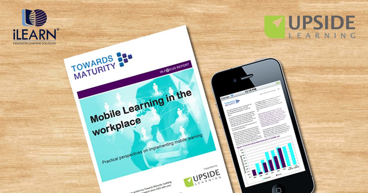 iLearn partnered up with #UpsideLearning, a revolutionary platform for mobile learning, to give you the best  solutions on the go! #NHT