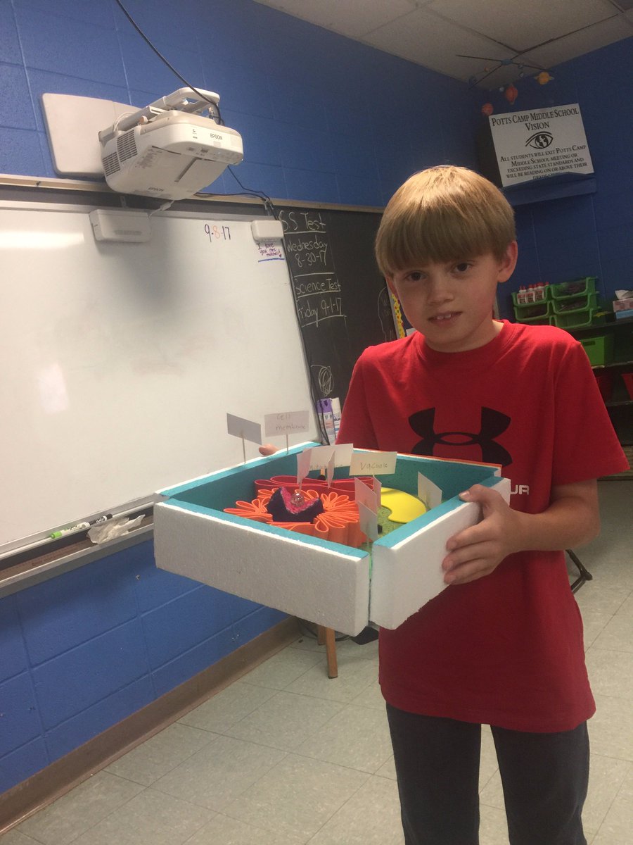 CampMiddle's tweet image. Mrs. Mitchell's 5th graders presented their cell projects Friday! #PCMgrows