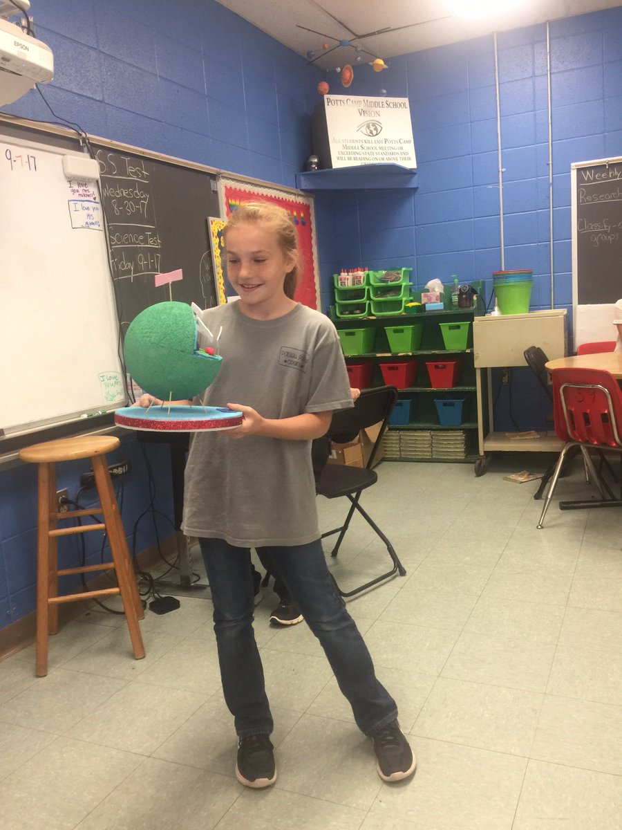 CampMiddle's tweet image. Mrs. Mitchell's 5th graders presented their cell projects Friday! #PCMgrows