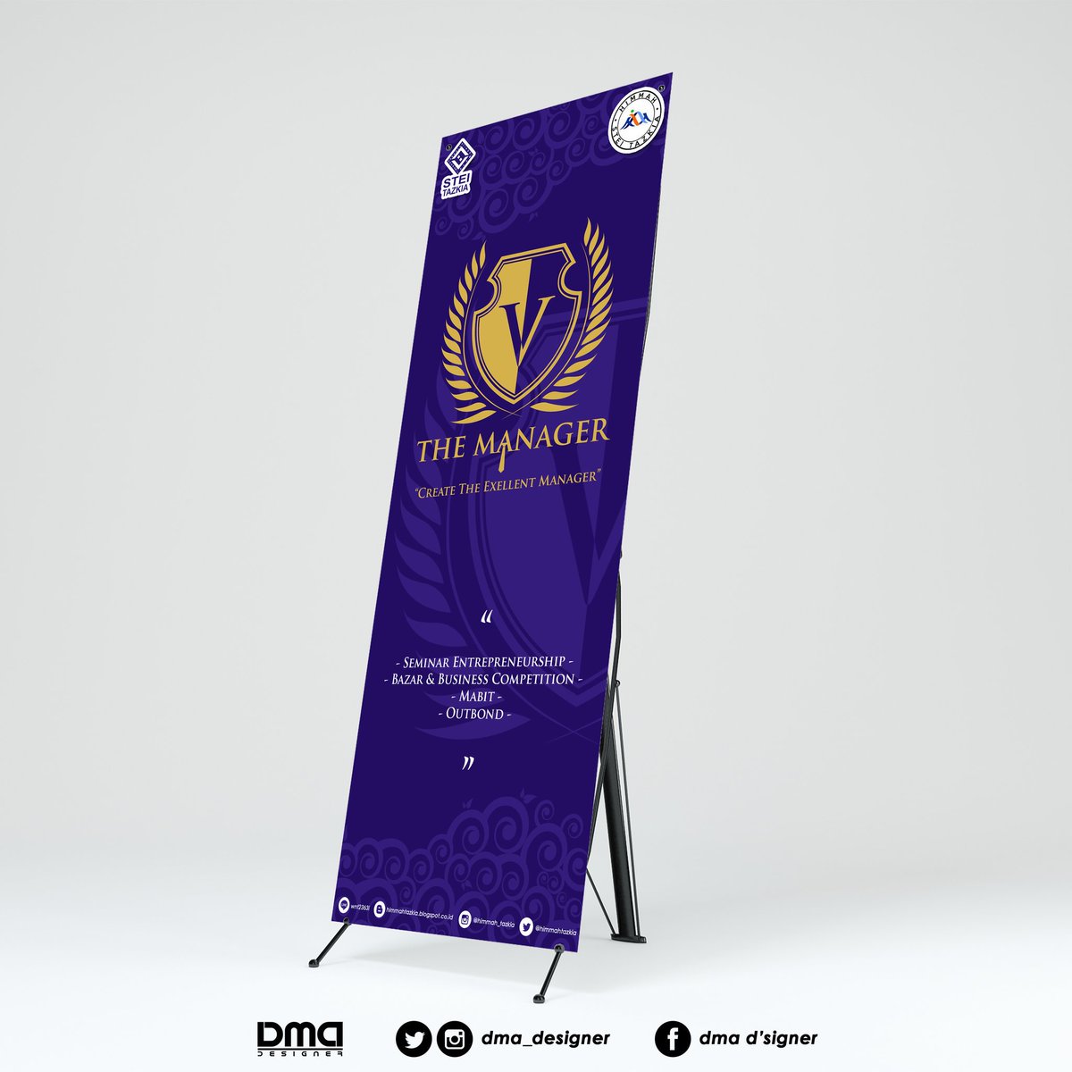 Dma_designer's tweet image. X banner the manager V @himmahtazkia  #bogor #indonesia #muslimdesigner #jasadesign #photoshop #cv #xbanner #like4like