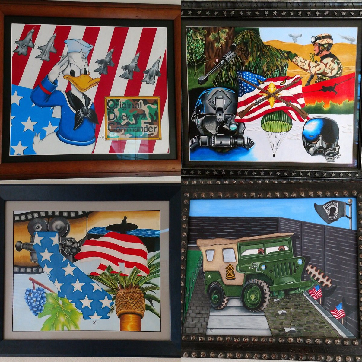 #unique #art by #army #veteran @americanbyhand eBay.com/usr/srestudios Custom framed. Only chance to own these incredible pieces! #military
