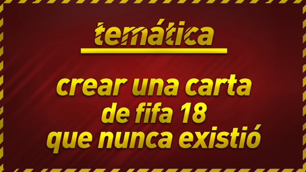 ANDROIDGFXFIFA's tweet photo. Tematica De La 2 ronda 
Crear una Carta de Fifa 18 que nunca existio, SUERTE A TODOS. https://t.co/1vehXs05An