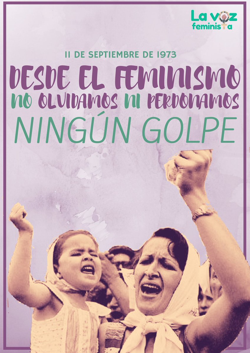 Por la memoria de las que la dictadura y el machismo nos arrebató. 
Nadie en el olvido. #Femchile