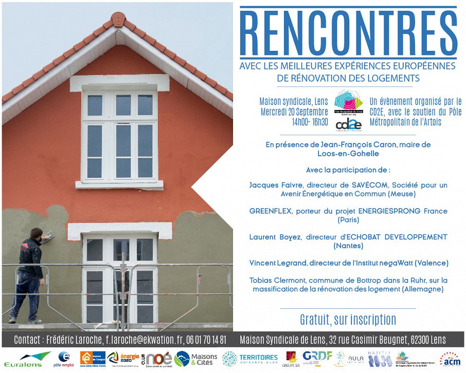 euralens's tweet photo. @PMArtois et @cd2e1119 organisent le 20/09 à Lens un rdv avec les meilleures expériences de rénovation de logements
https://t.co/9gusC2BukD https://t.co/K2L2gQje88