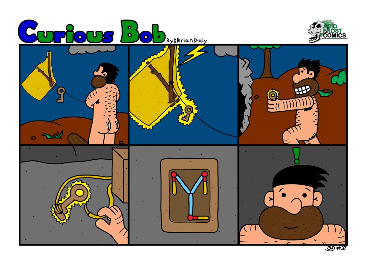 COMusicConnect's tweet photo. What the flux is that 4? #FluxCapacitor #CuriousBob #ComicStrip #ComicArt #Cartoon #Cartoonist #Funny #FunnyShit #FunnyComics #SundayFunnies https://t.co/9SYzJqZX3A