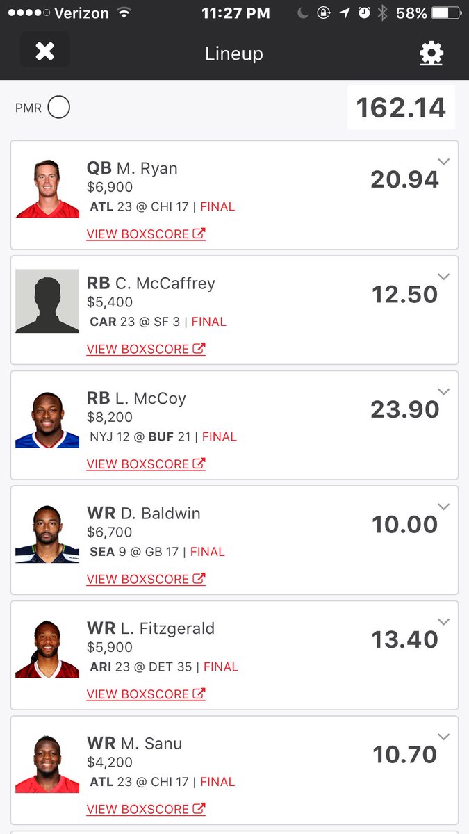VinnyCash007's tweet photo. #DraftKings #nflcash #SundayFunday #week1 #goodstart nothing crazy but a nice week 1 ๐๐๐ฐ#americanfootball https://t.co/ei6LgUAxDk
