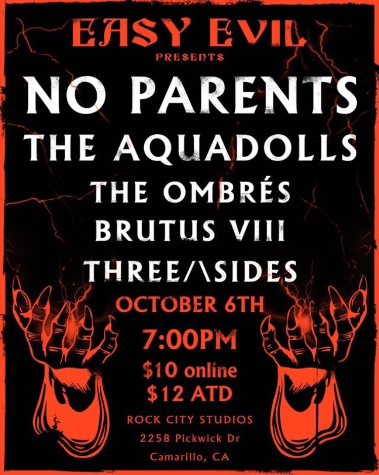 theaquadolls's tweet image. YEWWWW we're playing with @noparentss and a bunch of sick bands at @rockcitystudios in camarillo 10.6.17 💃🎸🔥 tix: eventbrite.com/e/no-parents-t…