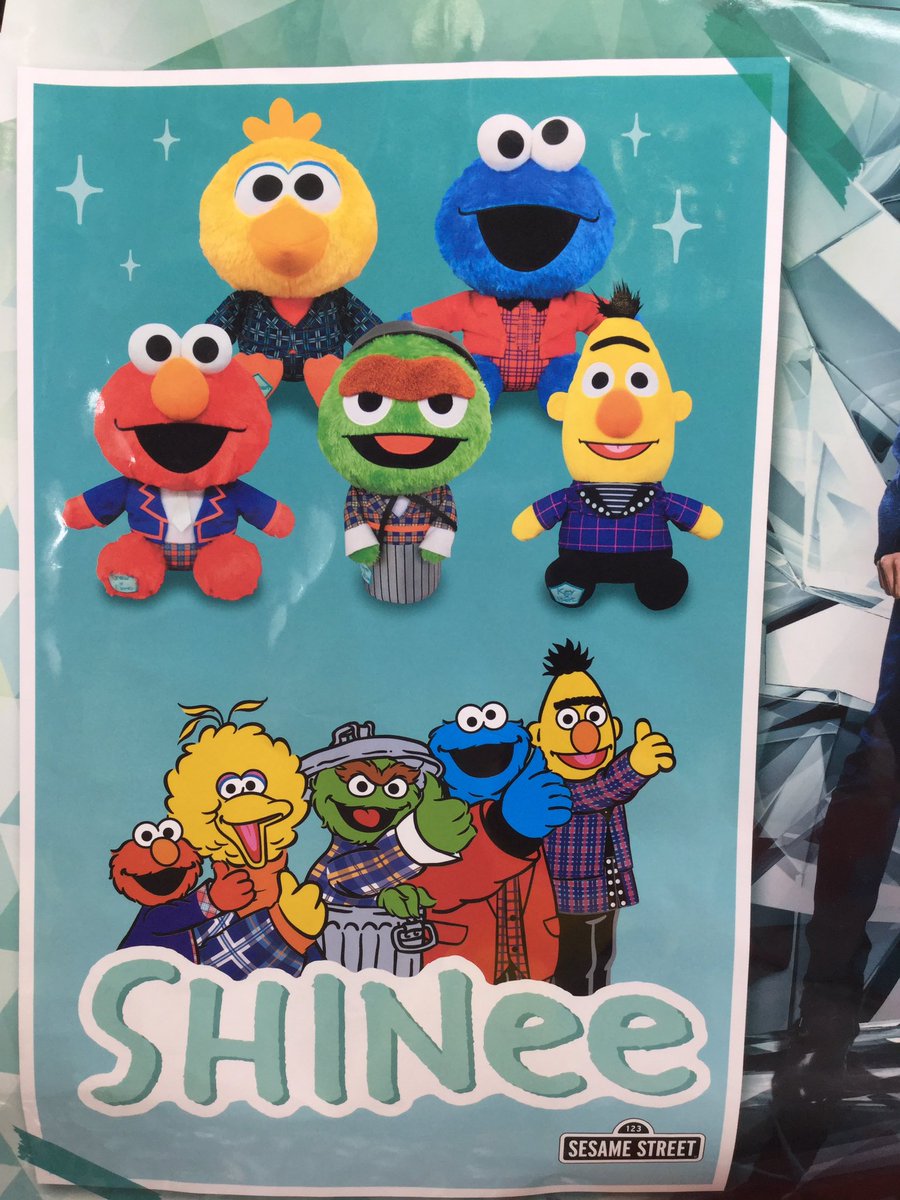 タイトーfステーション三宮西館店 Na Twitteru Shinee Sesame Street 大きめマスコット 今注目のshineeと セサミストリートコラボ 当店にもやってきましたよ Shinee