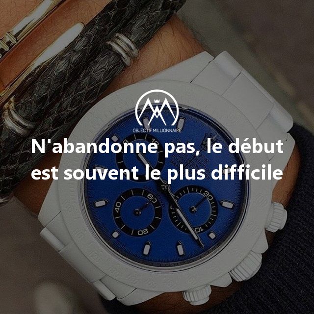 ObjMillionnaire's tweet photo. N'abandonne pas, le début est souvent le plus difficile. https://t.co/y8iv6VeZKt