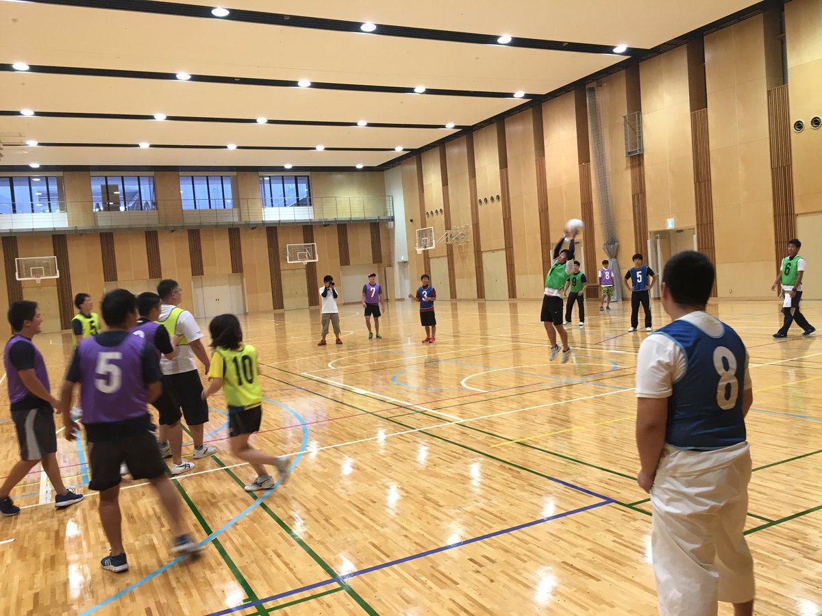 午後はドッヂボールで再開です🏐