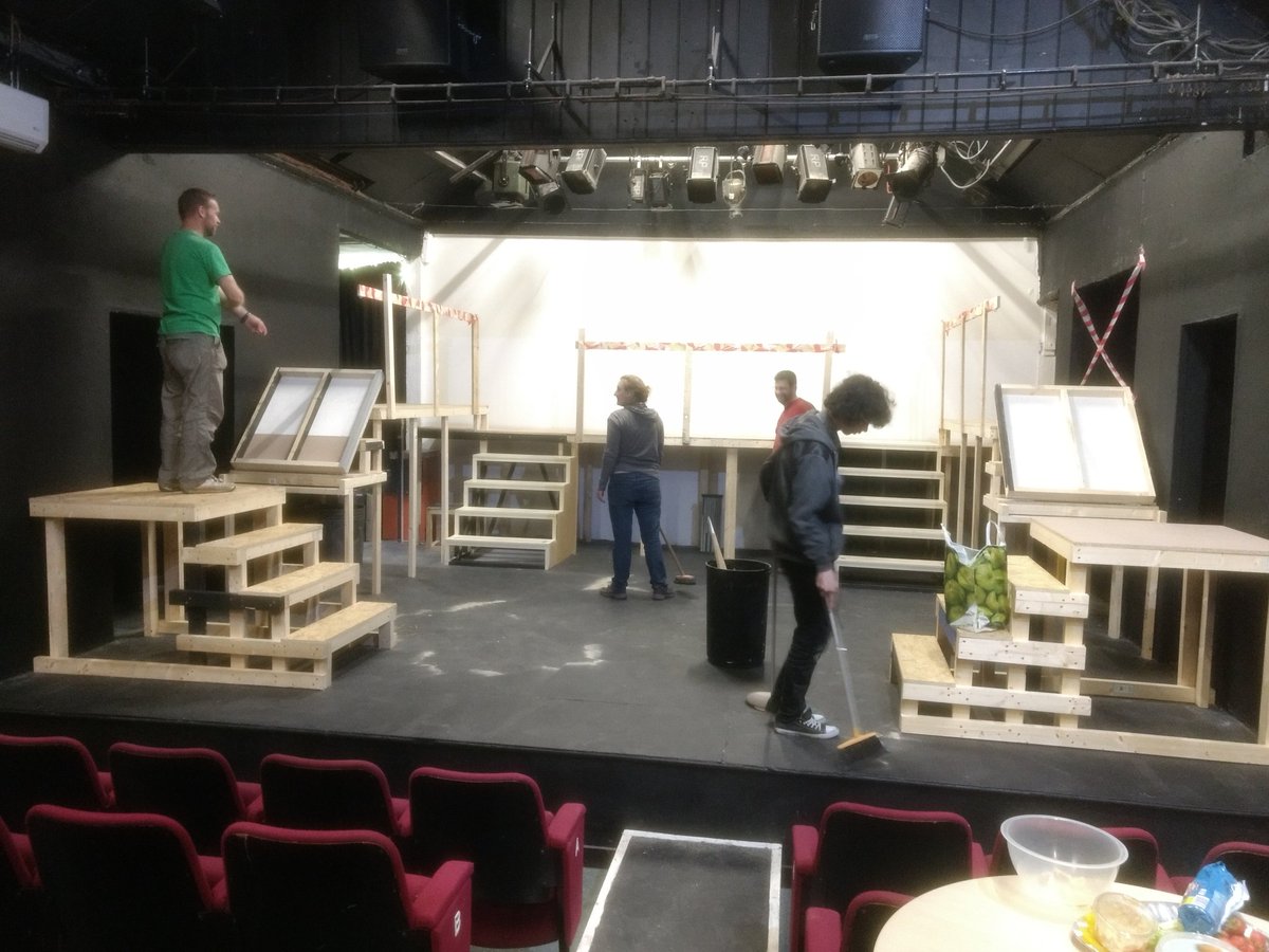 progresstheatre's tweet image. 1 day after WriteFest, the stage now looks like this. Soon be ready for Hamlet.