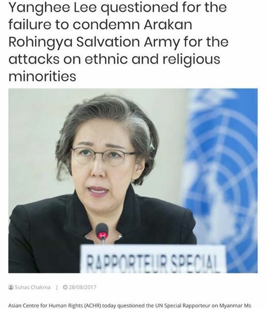 C'mon bitch, hope you will try your best for that question of your faliure to condemn ARSA for the attacks on ethnic&amp; religious minorities.