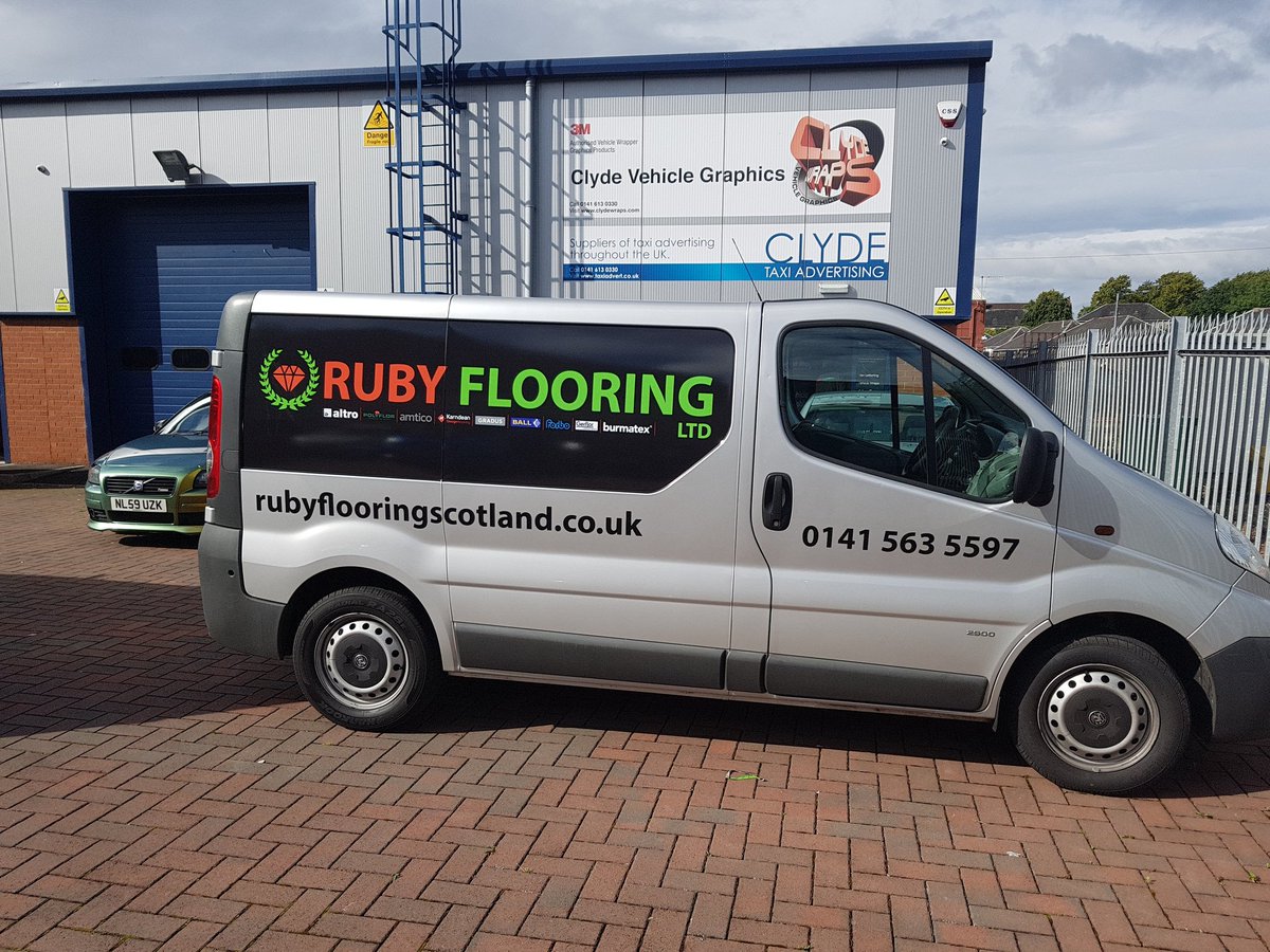 rubyflooringltd's tweet image. Another van sign written thanks to @ClydeWraps again 👍👍