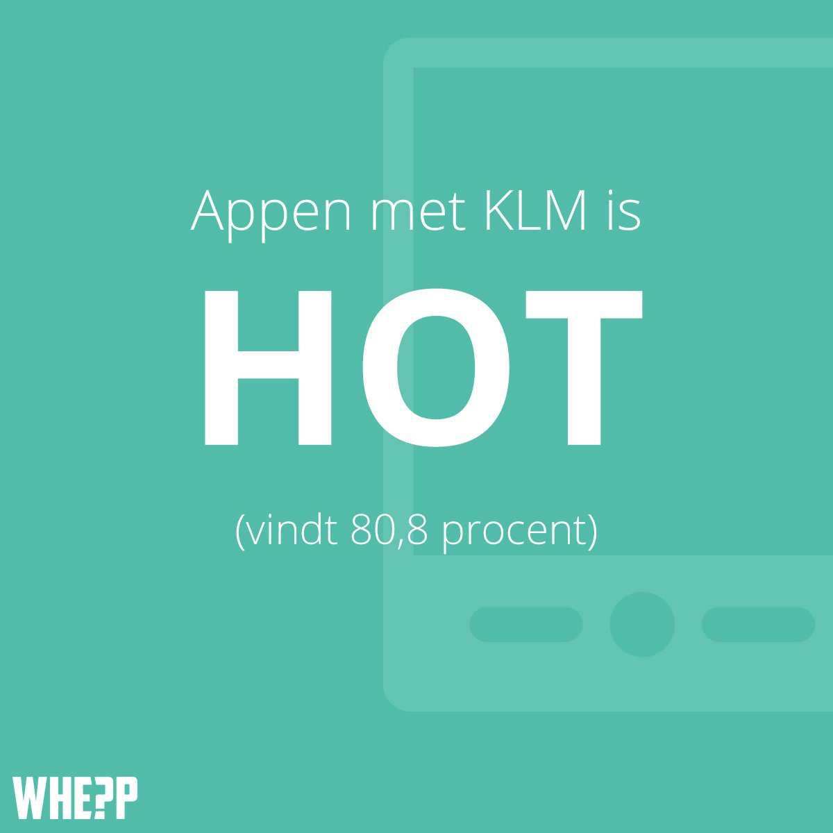 We hebben goed nieuws, <a href="/KLM/">KLM</a> :-)