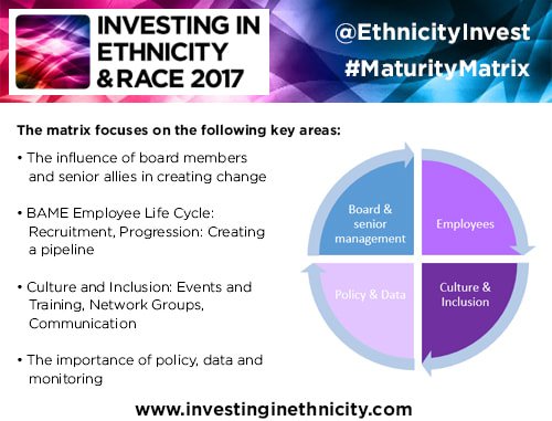 EthnicityInvest's tweet image. Our #MaturityMatrix is out now to help improve #BAME representation, retention &amp;amp; promotion in your organisation bit.ly/MaturityMatrix
