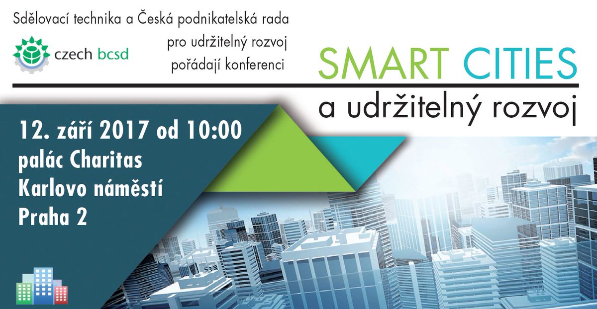Již zítra konference #SmartCities a #udrzitelnyrozvoj! Vystoupí <a href="/ZurekHonza/">Jan Žůrek</a> @HausenblasM  @UCEEB <a href="/stredoceske_ic/">SIC – Proměňujeme nápady v úspěch</a>  cbcsd.cz/konference-sma…