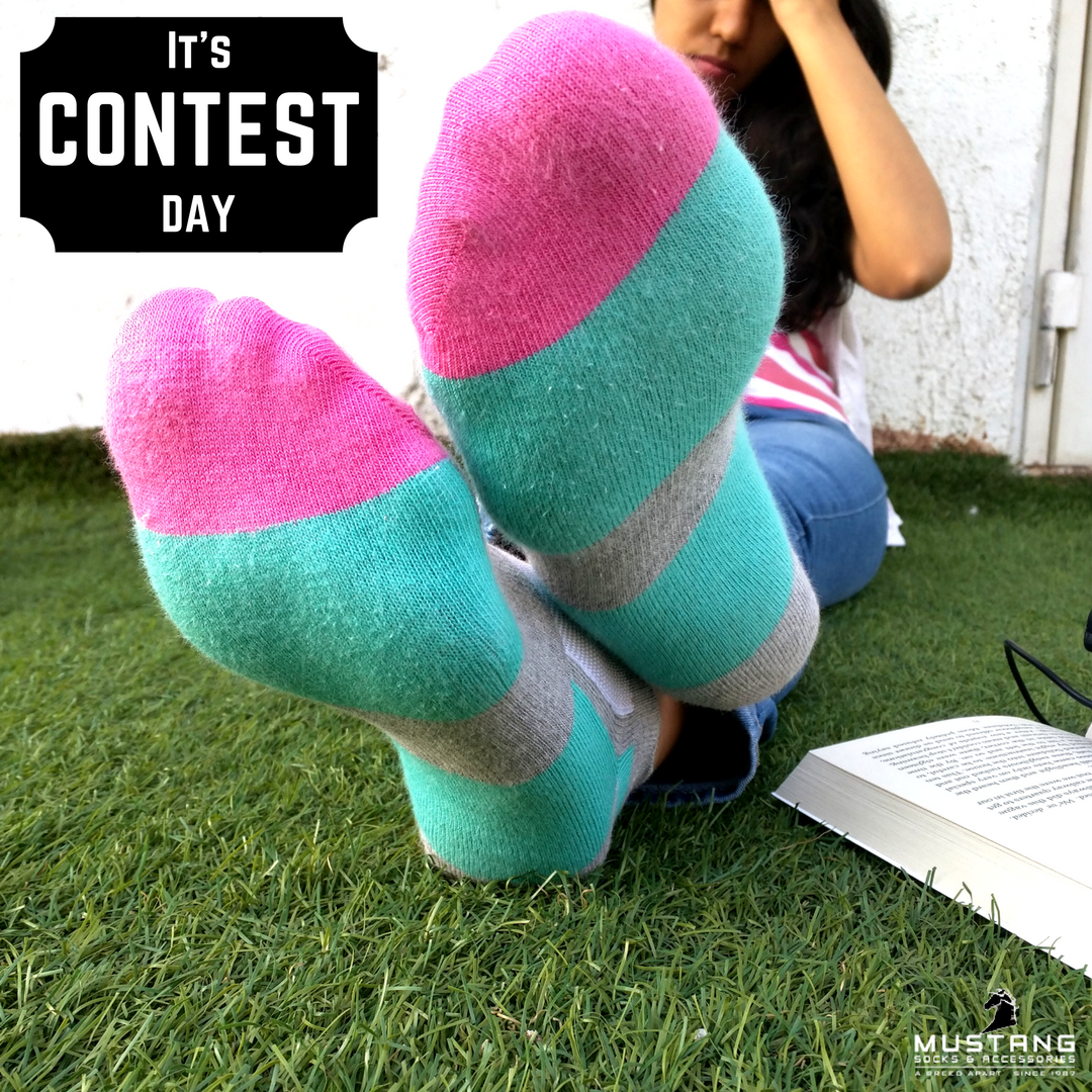 mustangsocks's tweet photo. #CONTEST Your Monday couldn’t get better than this! @maanta_ has something fun planned for you today. Follow her to participate! https://t.co/tlzW3jcWGv