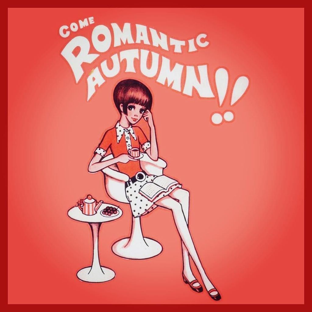 内藤ルネ Come Romantic Autumn ジュニアスタイルブック目次イラスト 1968年 1950年に創刊された高校生向け雑誌 女学生の友 ファッションを紹介する付録 ジュニアスタイルブック ではルネが目次イラストを担 T Co 3zenhetvoq T