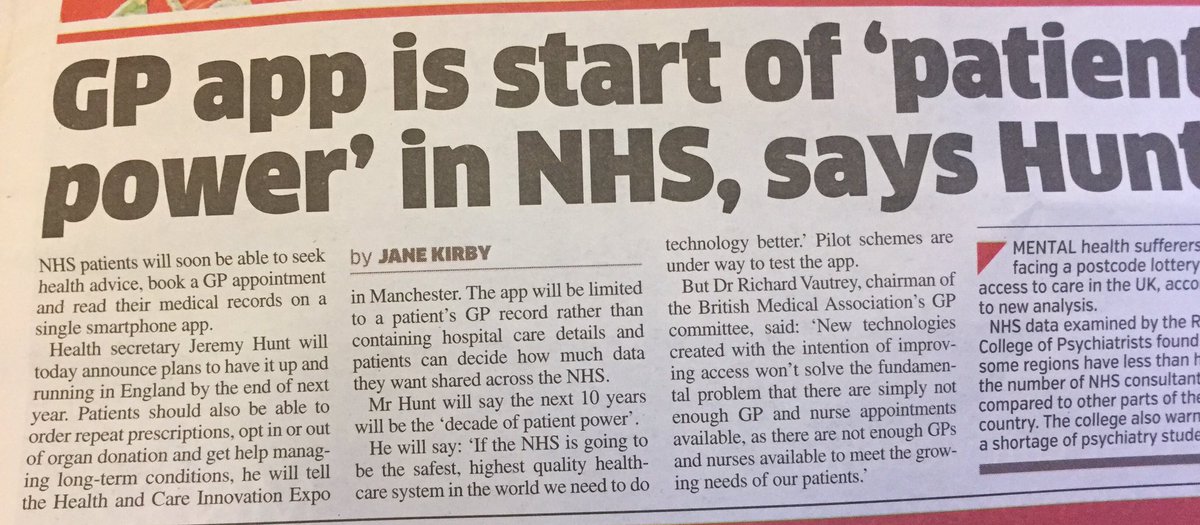 rachel_hassey's tweet photo. I love this idea. What do you think? #patientpower #GPapp #nhs https://t.co/BcqYII4KqV