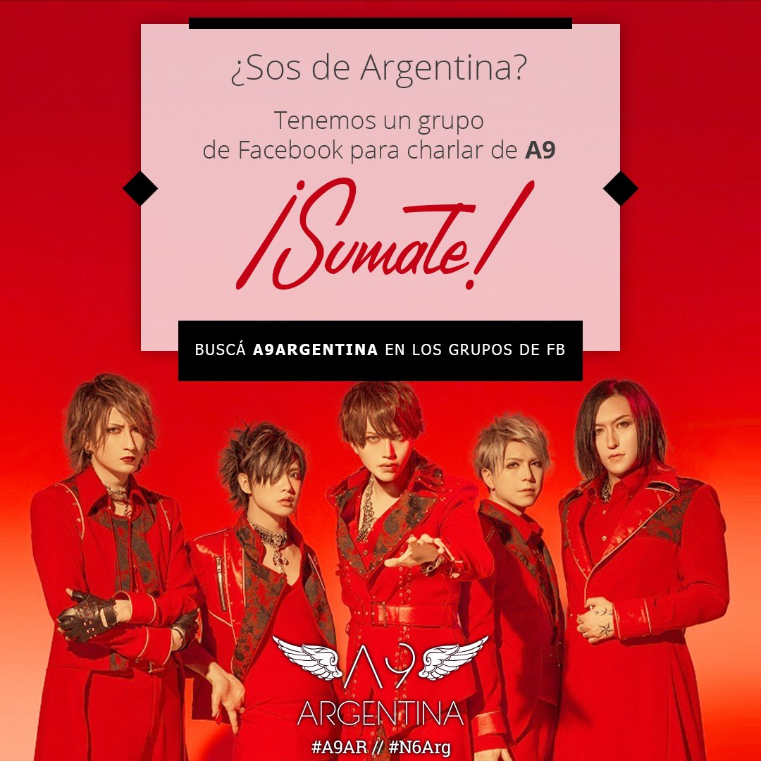 A9Argentina's tweet photo. Le recordamos del grupo en FB
Dense una vuelta por https://t.co/4TABH5DfkC… …
#A9Ar #N6Arg https://t.co/6nsJe5tOEi