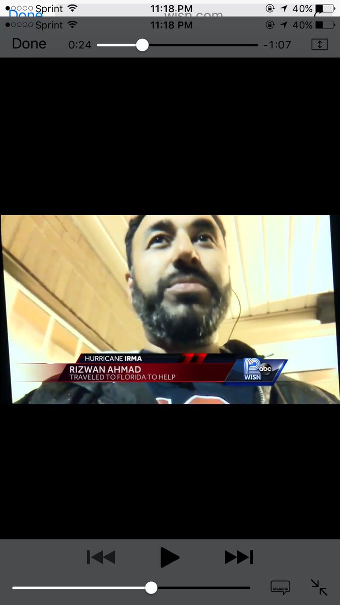 MuslimPresident's tweet photo. Ahmadi Muslim youth serving with @HFUSA, travel to Florida for Irma rescues &amp; recovery, featured on evening news.  https://t.co/zu1lM8SKOT… https://t.co/2t5VVGJZ0G