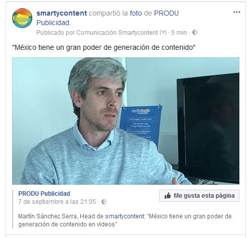 smartycontent's tweet photo. "México tiene un gran poder de generación de contenido" #smartycontent
#Mexico #contenidos #video #generaciondecontenidos #marketing https://t.co/vOvgrMs80t