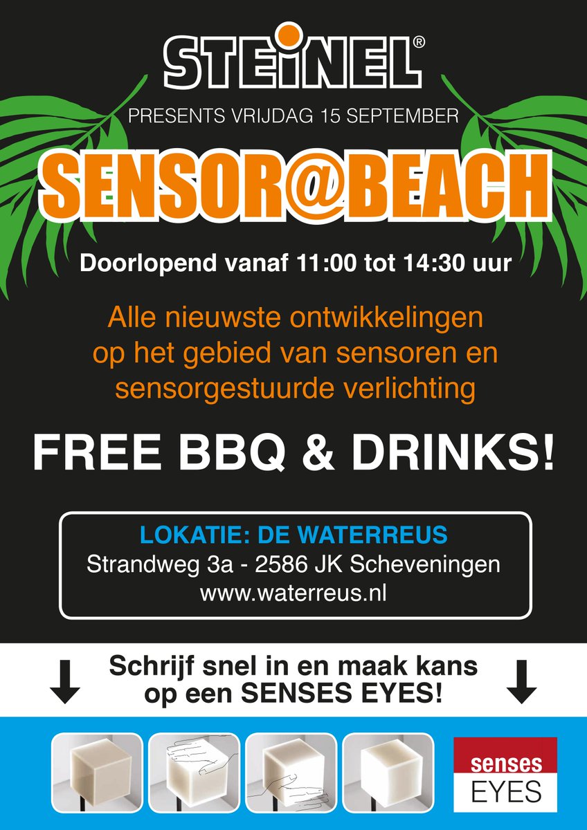 Inschrijven kan nog tot 14 september! Maak het event zelf mee goo.gl/kGGmD4 #Steinel #Event