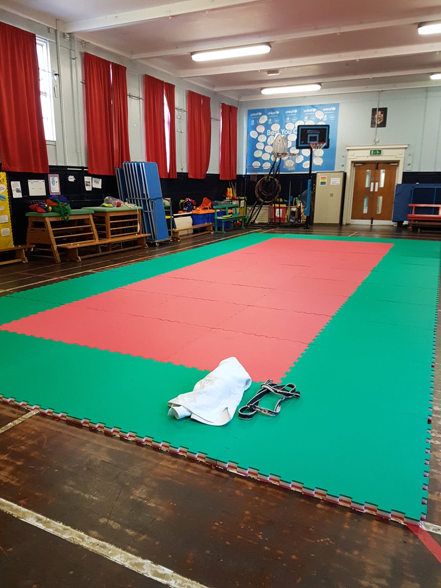 Judo at Swinton primary this morning.