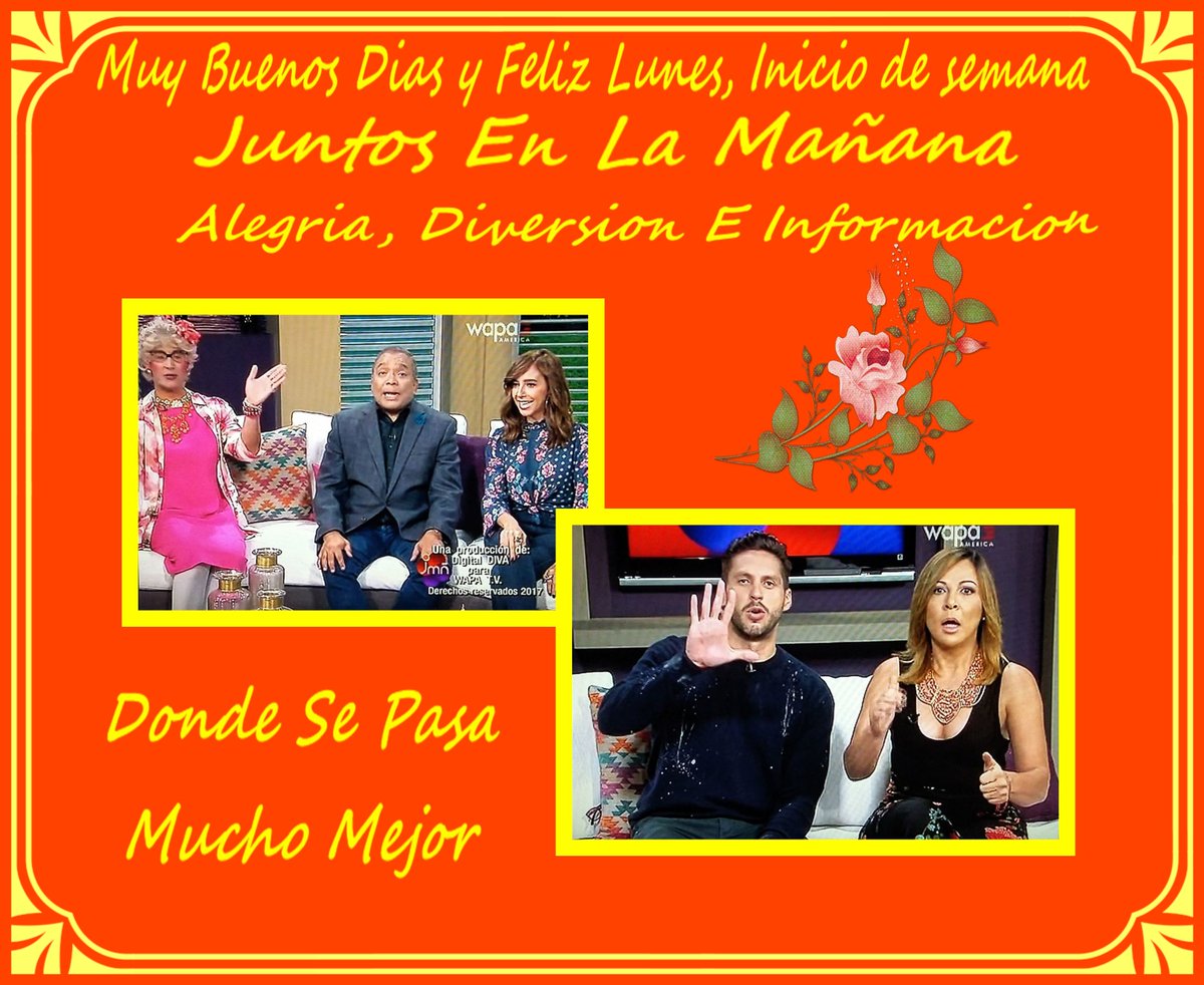 JoseHerm45's tweet photo. Muy Buenos Dias Y feliz Lunes.@BEA1021 @SoniaValentin @JuntosPorWapa @fanclubsoniav @albanydiadiaz1 @RafaJDiaz @GMamery @gatto_gomez https://t.co/0YrqzS2KhD