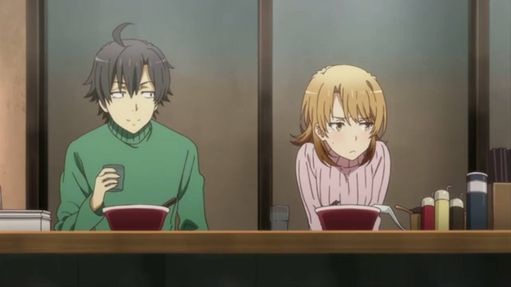 ゆうき 俺ガイルの八幡オススメのラーメンなりたけに来店してきた 脂まみれの皿がっつりつかんでもうて手がベトベトに D 悔しいけど美味しかったです 俺ガイル ラーメンなりたけ