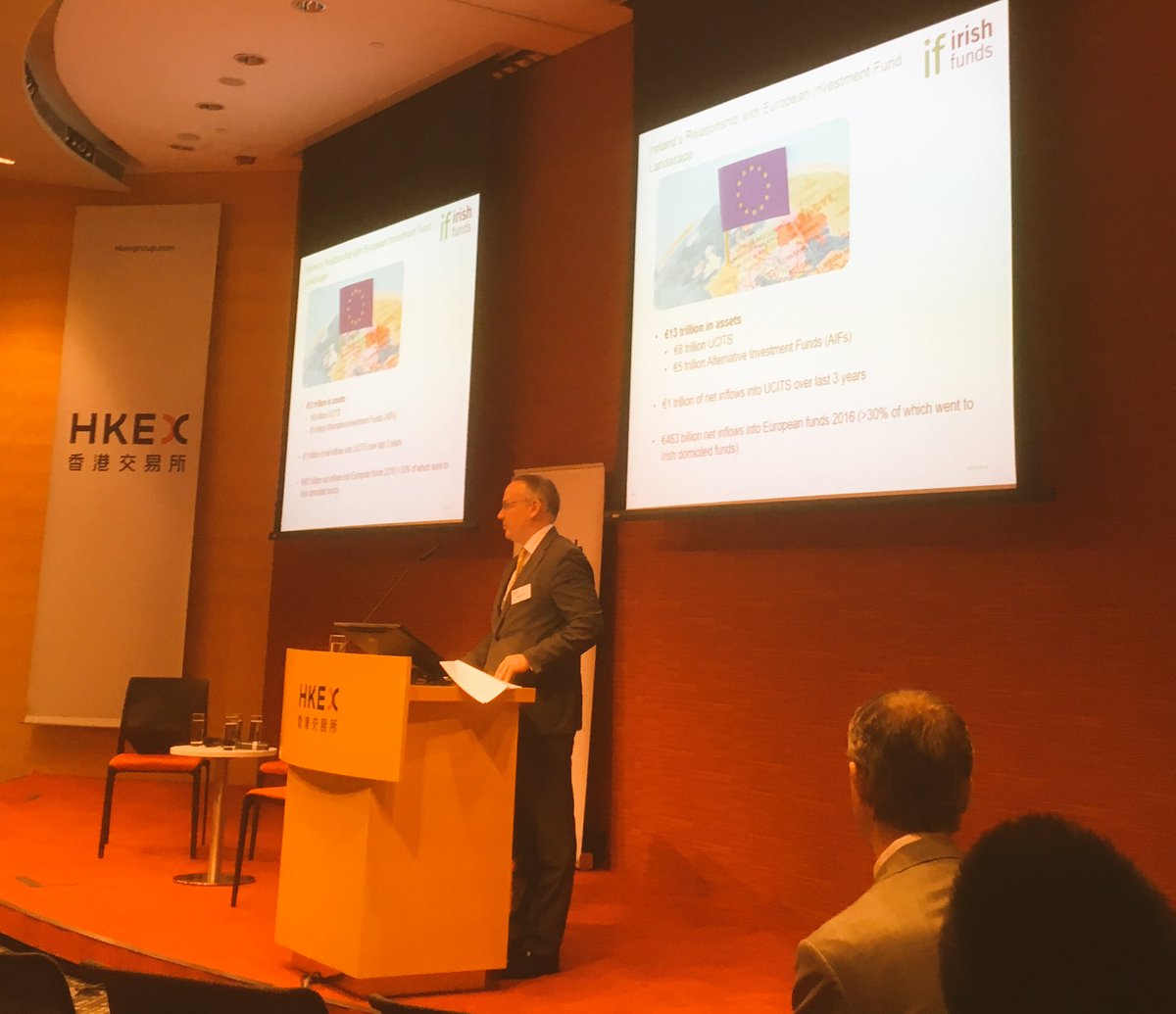 IrelandinHK's tweet photo. Excellent briefing by Kieran Fox of @IrishFunds on flourishing sector - now $4+ trillion under administration in Ireland. https://t.co/iEQ8vasHbR