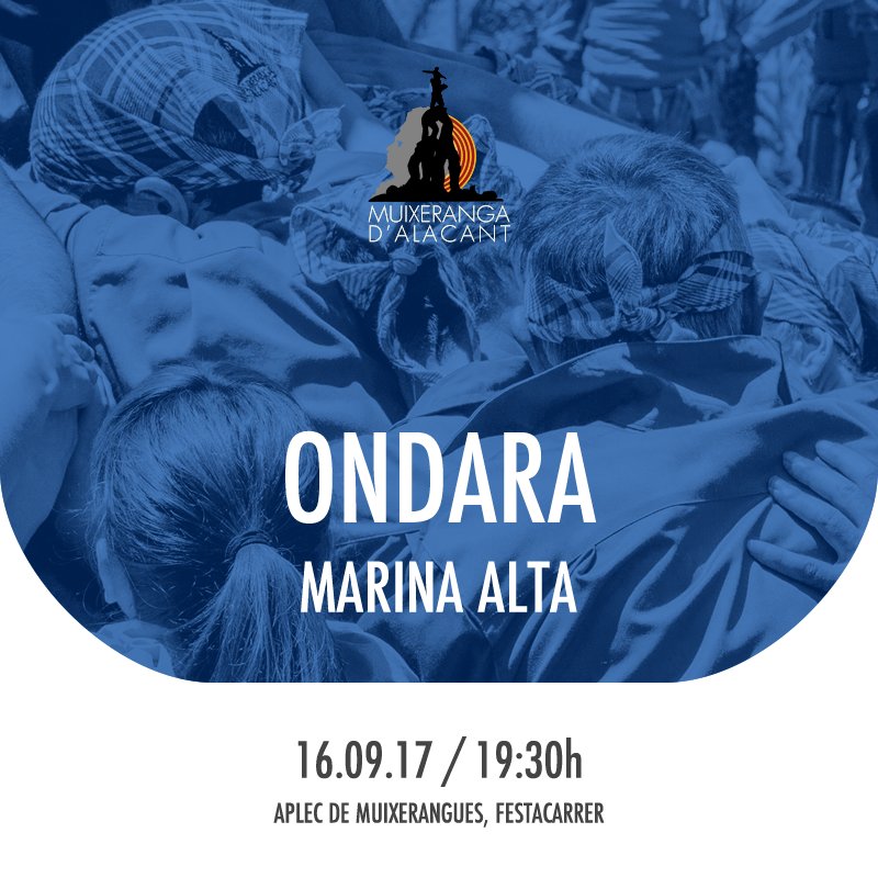 #Ondara serà la nostra primera trobada muixeranguera del curs. El #Festacarrer ens espera!🔜 #LaMillorTorretaDelMón #VolerÉsPoder
