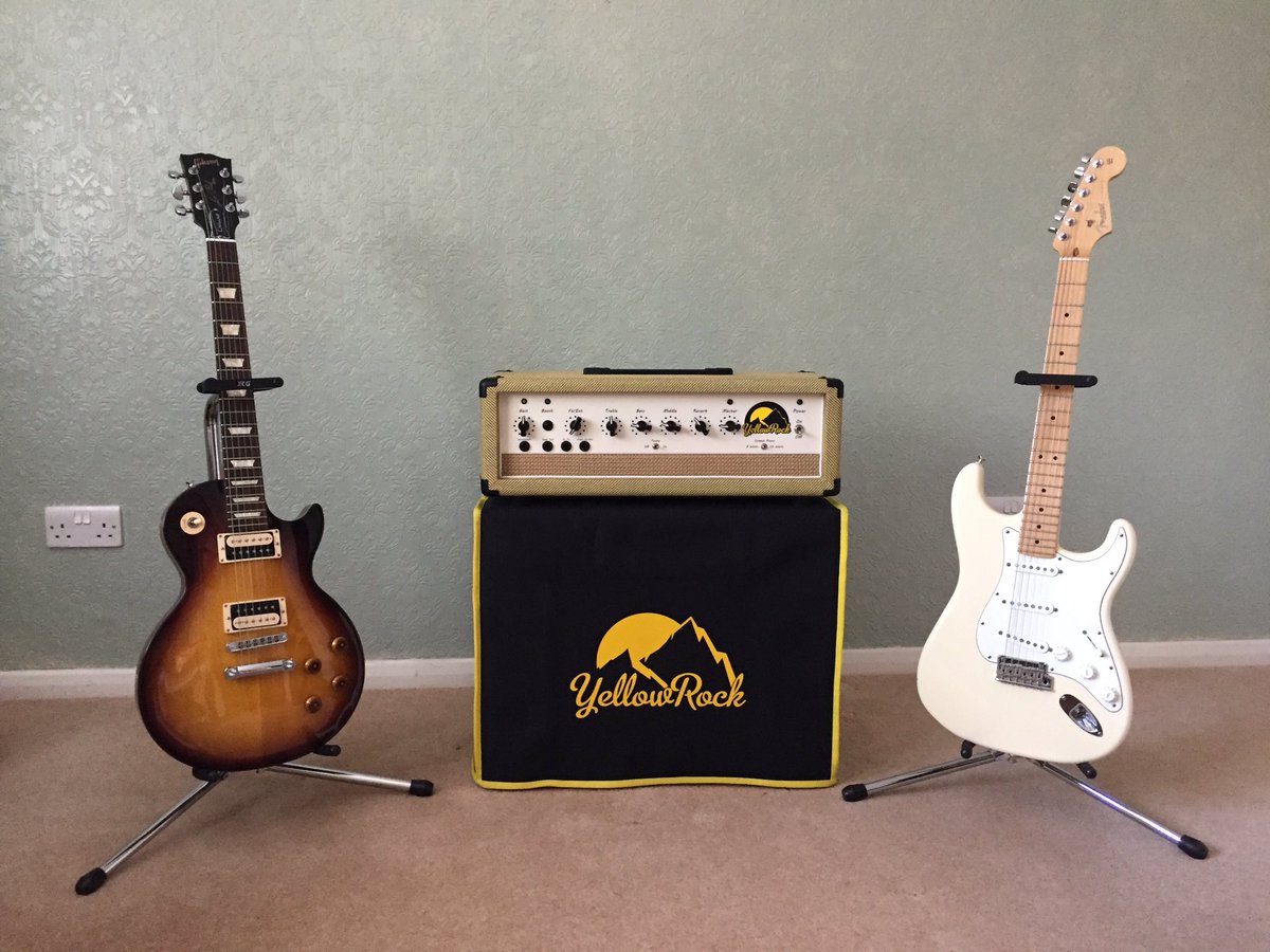 yellowrockamps's tweet photo. A perfect trio #gibsonlespaul #yellowrockamps #fenderstrat https://t.co/Z6GDhg3KsR