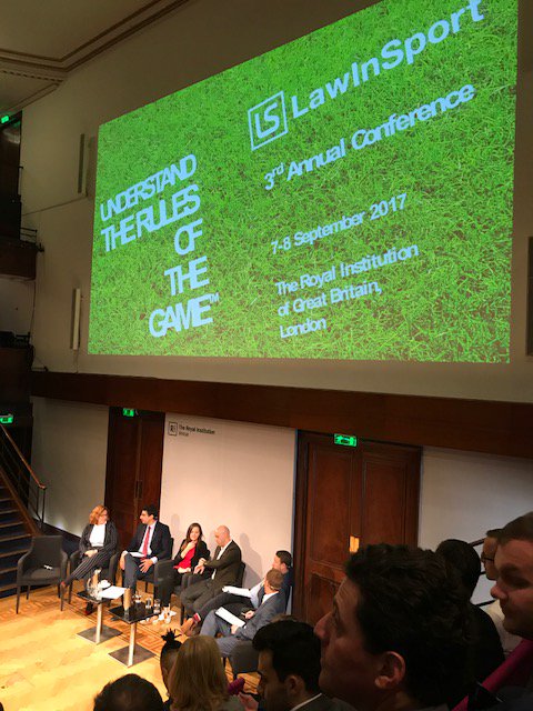 TomCollinsIP's tweet image. Thanks to everyone at @LawInSport and all of the speakers for a fantastic annual conference last week! #sportslaw #rulesofthegame @spcott