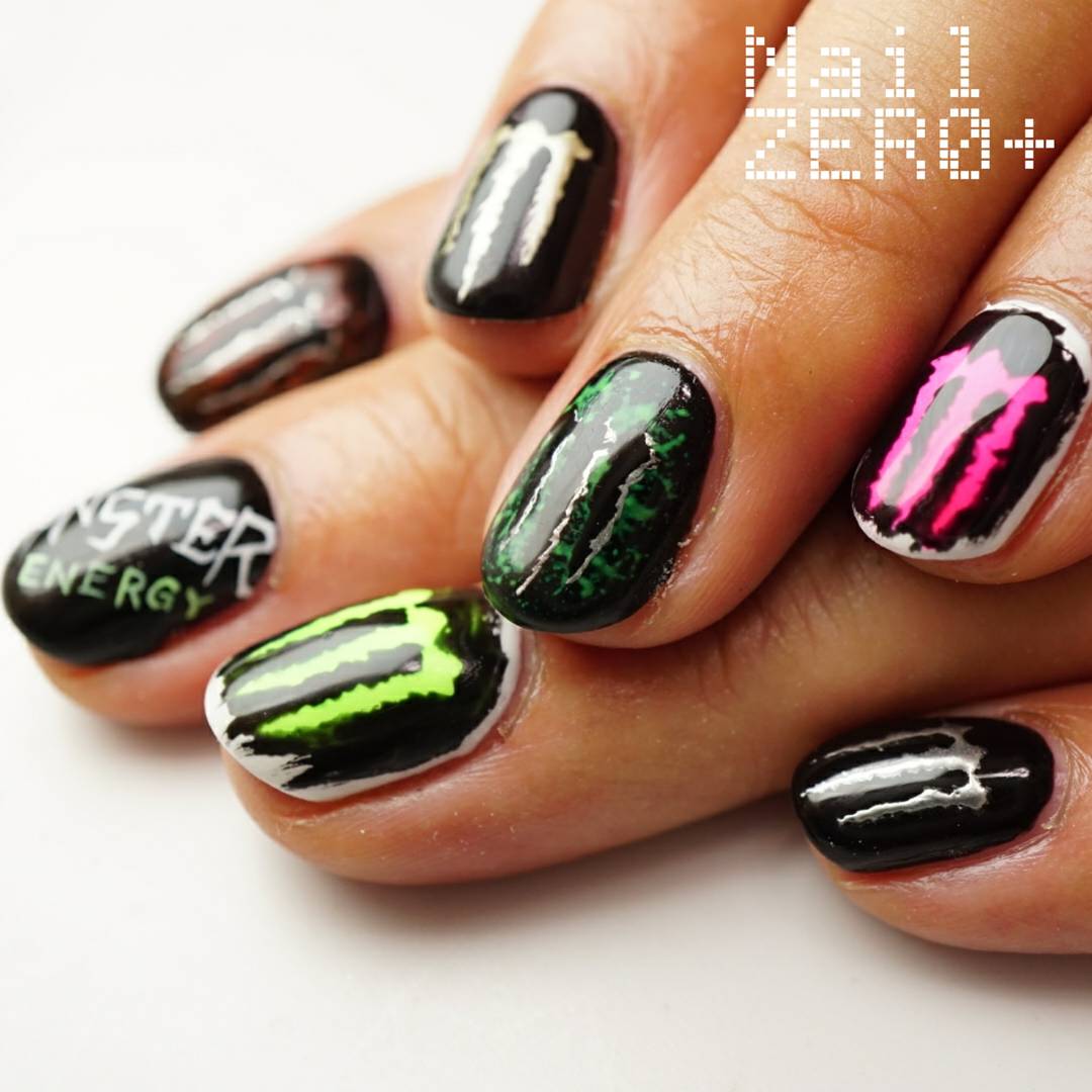 ネイルゼロプラス Nail Zero Monster Energyネイルです モンスターかっこええ Nailzeroplus ネイルゼロプラス Nail ネイル Monsterenergy モンスターエナジー モンスター 蓄光 Monster 爪痕 ロゴネイル メンズネイル T Co