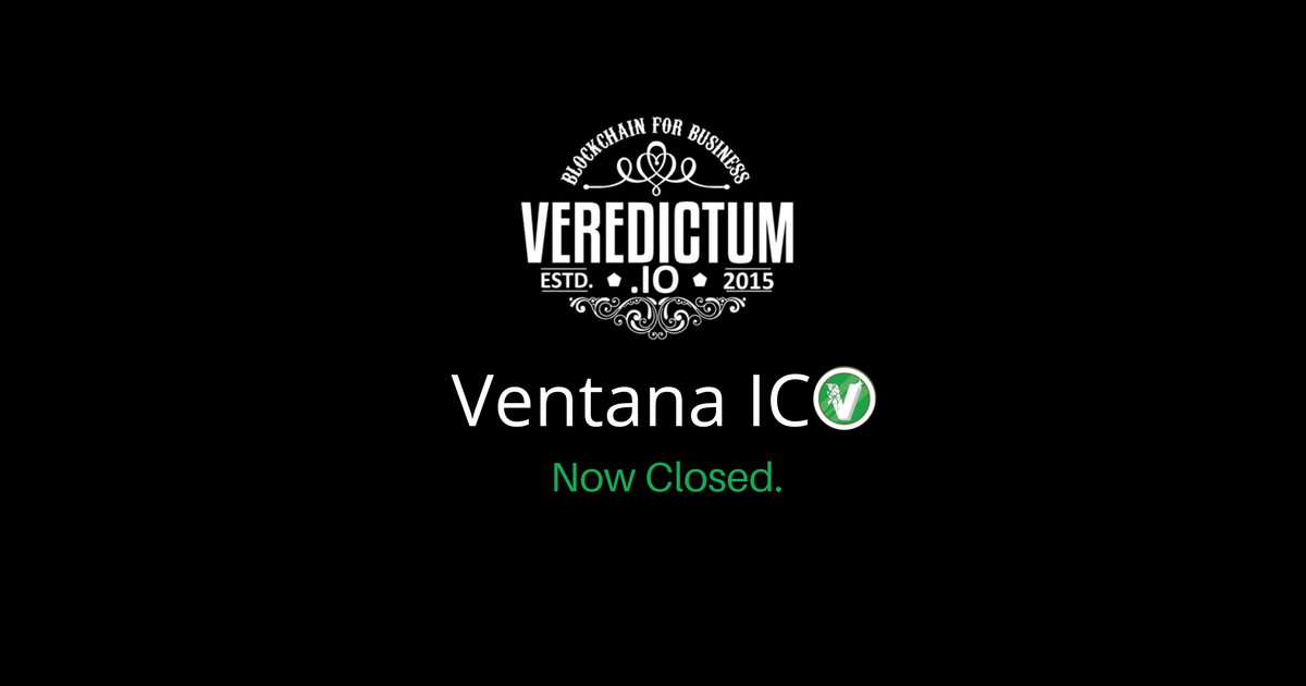 VeredictumIO's tweet photo. Our token sale is now closed. Please head to our website for the final announcement. Thank you for you support. https://t.co/cuOMunc9h2 https://t.co/kI8kkJ6zHi