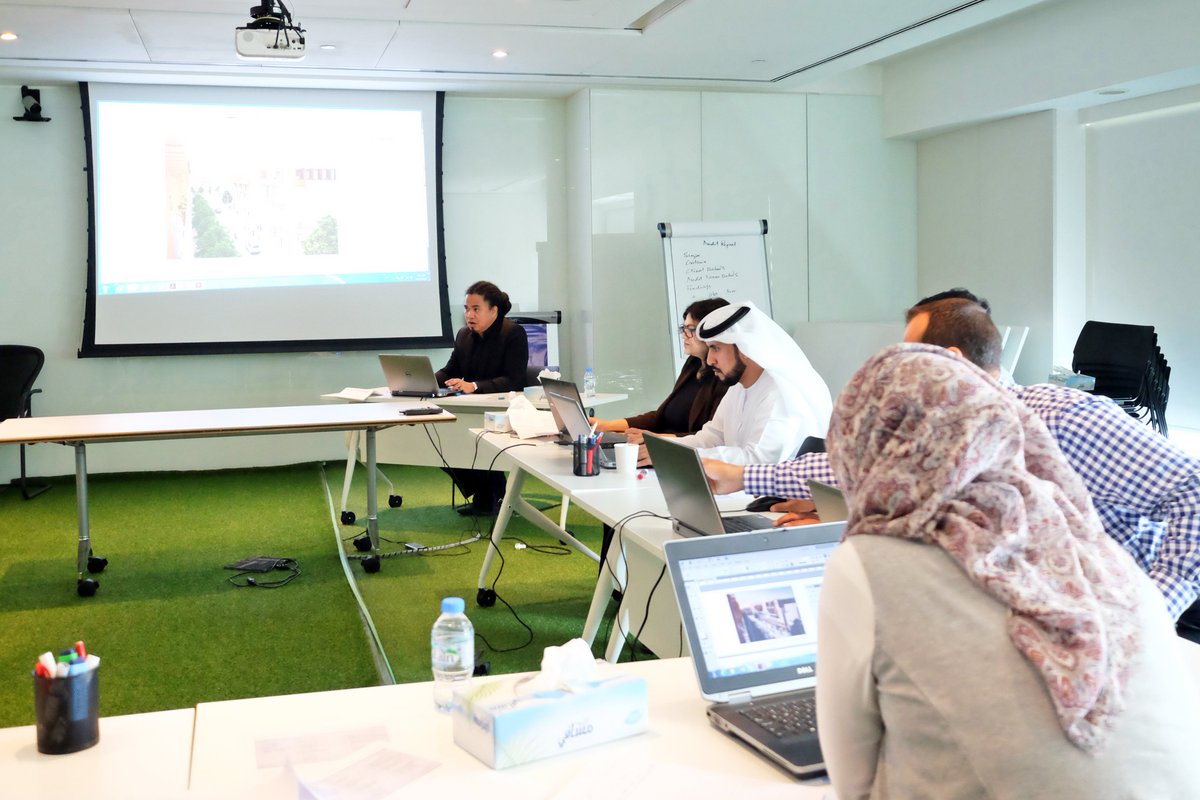 AbuDhabiDMT's tweet photo. #ADUPC organised an InDesign Training session for its employees. https://t.co/pmJfqfFOmm