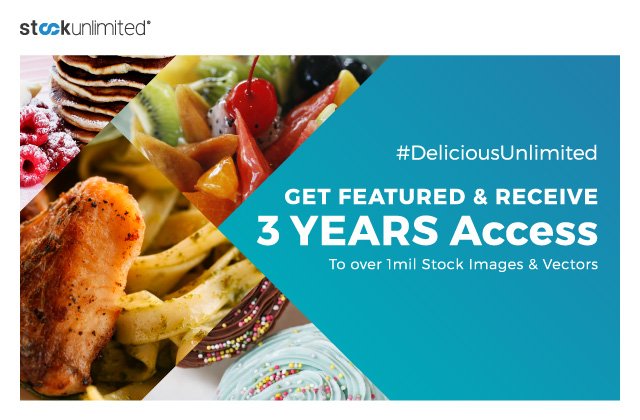 📢Share your best foodshots and be featured on our homepage and win 3 Years pass to StockUnlimited. Here’s how goo.gl/mMv17D