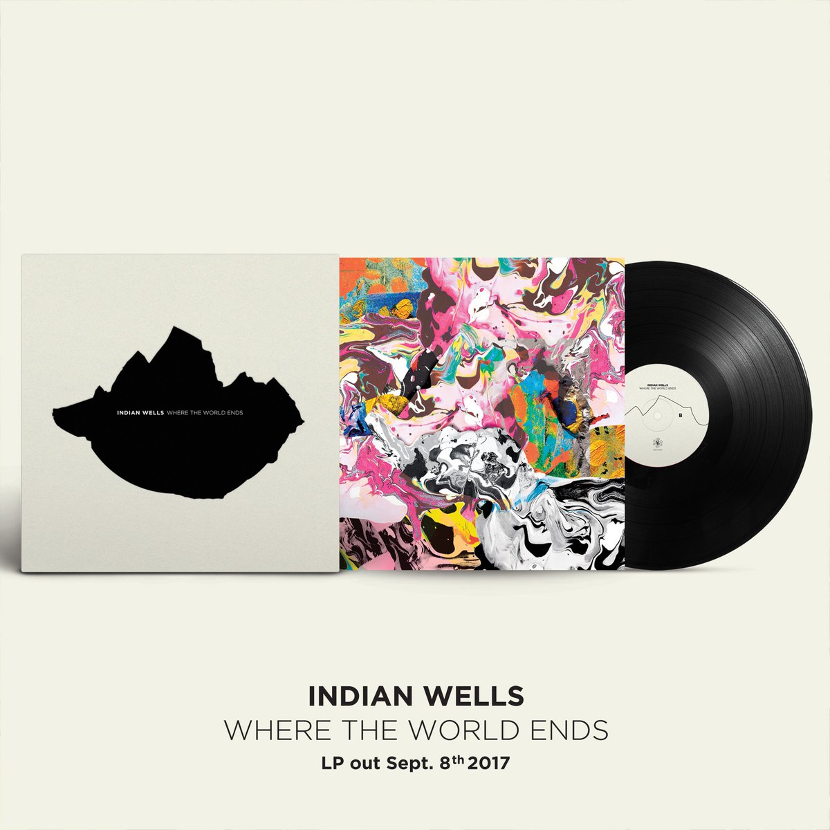 I melted all my #colours to realize this #artwork for the astonishing first album of <a href="/IndianBells/">Indian Wells</a> on <a href="/FoFMusic/">Friends of Friends Music</a> 🎨🗻🌍 #packagingdesign